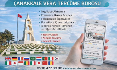 Çanakkale Vera Tercüme Bürosu